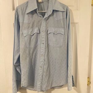 Vintage Levi's Blue Casual Button Down Shirt